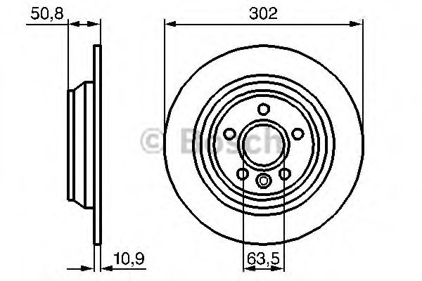 BOSCH Brake Disc 10179061 - BOSCH