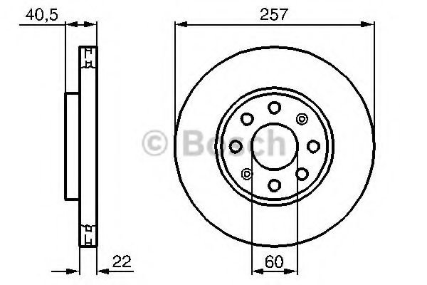 BOSCH Brake Disc 10106544 - BOSCH