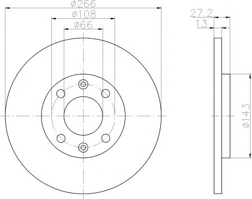 TEXTAR Brake Disc 12177273 - TEXTAR