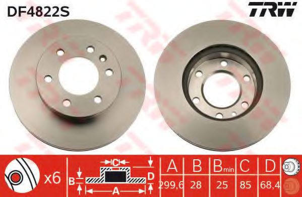 TRW Brake Disc 10677115 - TRW