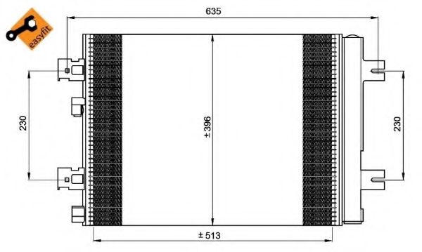 NRF Condenser, air conditioning 11523971 - NRF