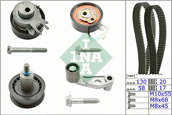 INA Timing Belt Set 3231041 - INA