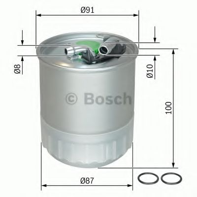 BOSCH Fuel filter 4643380 - BOSCH