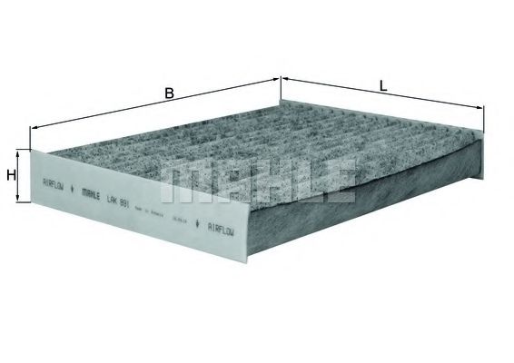 MAHLE Filter, interior air 11082559 - MAHLE