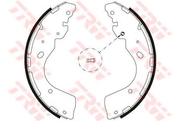 TRW Brake Shoe Set 10768428 - TRW