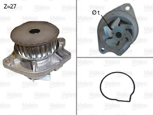 VALEO Water Pump, engine cooling 10138183 - VALEO