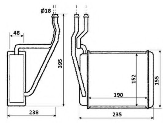 NRF Heat Exchanger, interior heating 11544517 - NRF