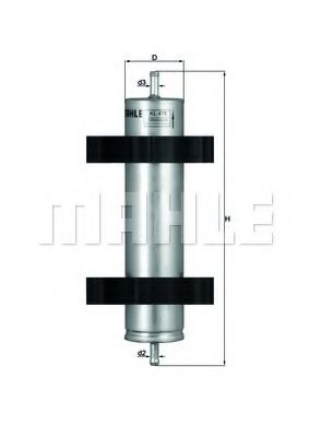 MAHLE Fuel filter 11663668 - MAHLE