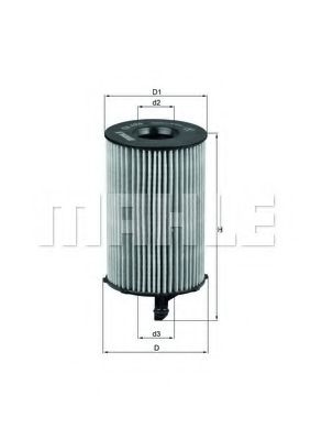 MAHLE Oil Filter 11665010 - MAHLE