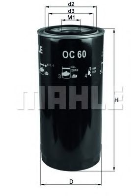 MAHLE Oil Filter 4645375 - MAHLE