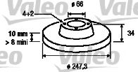 VALEO Brake Disc 10131714 - VALEO