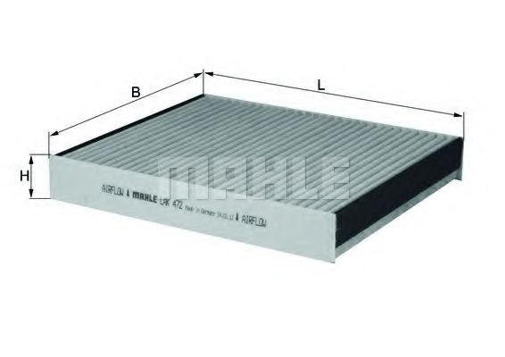 MAHLE Filter, interior air 11664031 - MAHLE