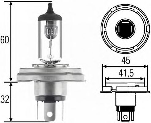 HELLA Bulb, headlight 10294900 - HELLA