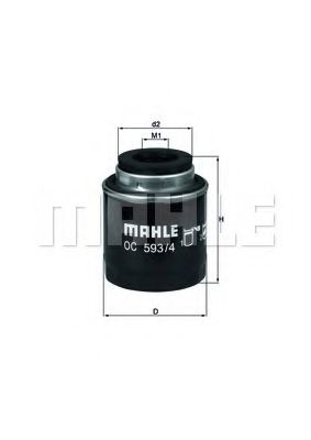 MAHLE Oil Filter 11664894 - MAHLE