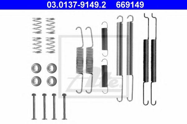 ATE Accessory Kit, brake shoes 10120821 - ATE