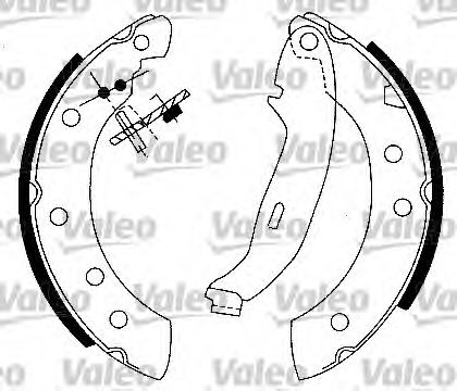 VALEO Brake Shoe Set 10141520 - VALEO
