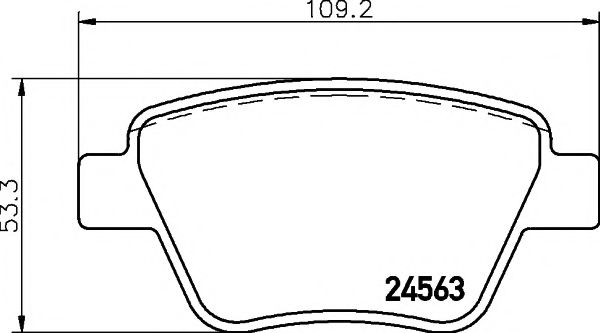 TEXTAR Brake Pad Set, disc brake 11423117 - TEXTAR