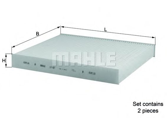 MAHLE Filter, interior air 12858216 - MAHLE
