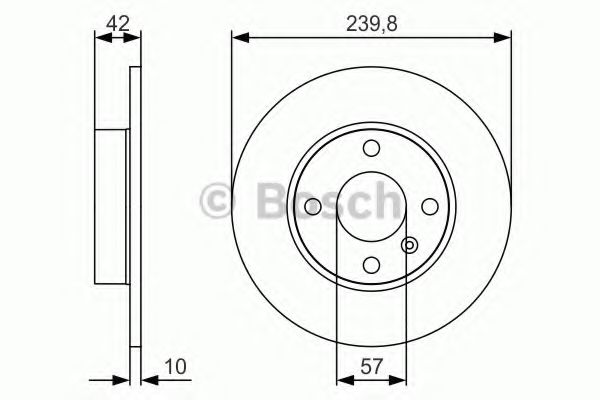 BOSCH Brake Disc 10937789 - BOSCH