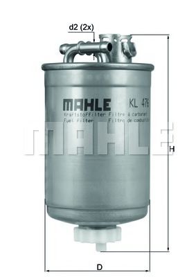 MAHLE Fuel filter 11409348 - MAHLE
