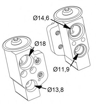 NRF Expansion Valve, air conditioning 11601141 - NRF