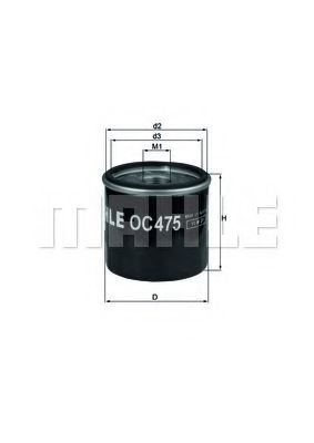 MAHLE Oil Filter 3617696 - MAHLE