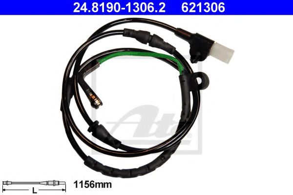 ATE Warning Contact, brake pad wear 10126910 - ATE