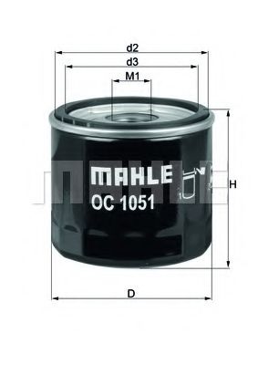 MAHLE Oil Filter 11083083 - MAHLE