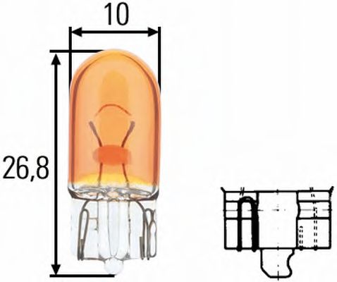 HELLA Bulb, position-/outline lamp 10294941 - HELLA