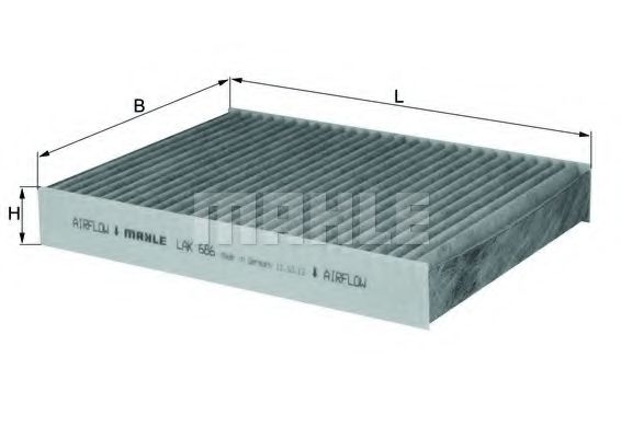 MAHLE Filter, interior air 11082533 - MAHLE