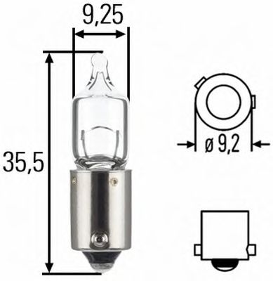 HELLA Bulb, daytime running light 10294859 - HELLA