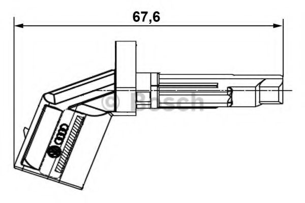 BOSCH Sensor, wheel speed 10223739 - BOSCH