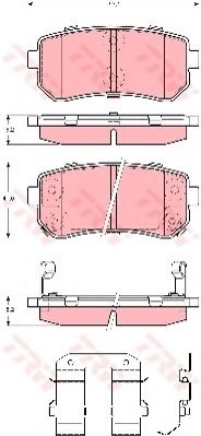 TRW Brake Pad Set, disc brake 10694594 - TRW