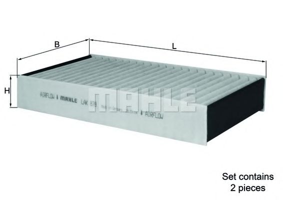 MAHLE Filter, interior air 12858215 - MAHLE