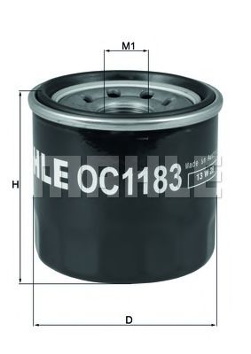 MAHLE Oil Filter 11083089 - MAHLE