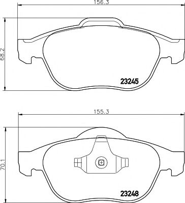 TEXTAR Brake Pad Set, disc brake 11422796 - TEXTAR
