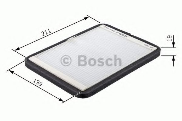 BOSCH Filter, cabin air 10109985 - BOSCH