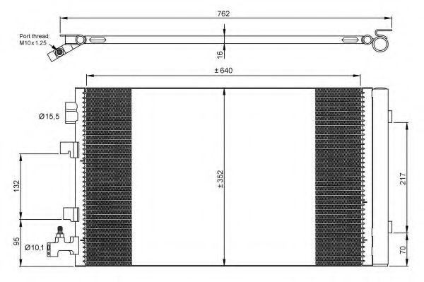 NRF Condenser, air conditioning 11542204 - NRF