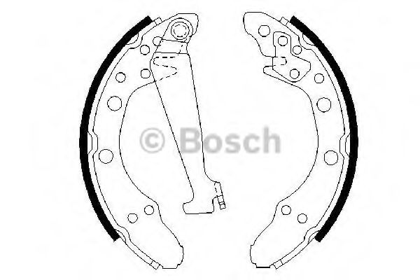BOSCH Brake Shoe Set 10106793 - BOSCH