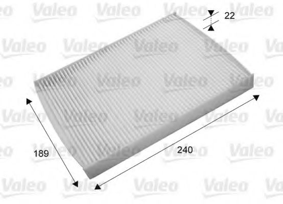 VALEO Filter, cabin air 10231635 - VALEO