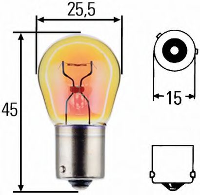 HELLA Bulb, direction indicator 10294748 - HELLA