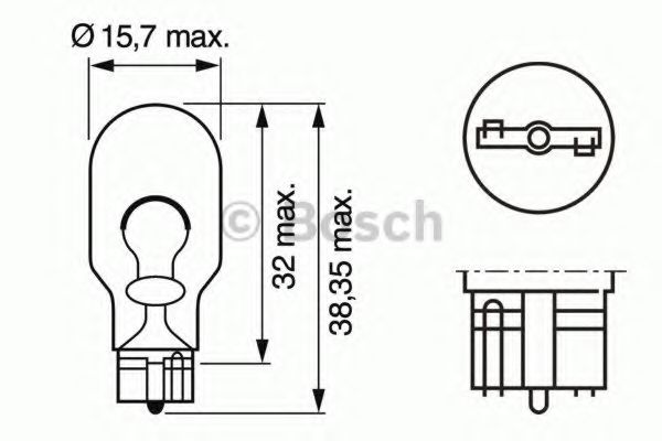 BOSCH Bulb, headlight 10108148 - BOSCH