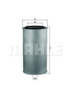 MAHLE Air Filter 11664121 - MAHLE
