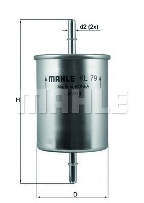 MAHLE Fuel filter 3208861 - MAHLE