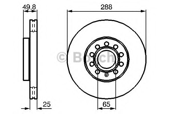 BOSCH Brake Disc 10106480 - BOSCH