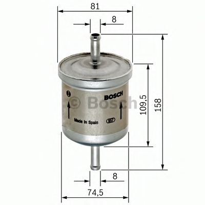 BOSCH Fuel filter 10099707 - BOSCH