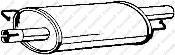 BOSAL Middle Silencer 11650787 - BOSAL