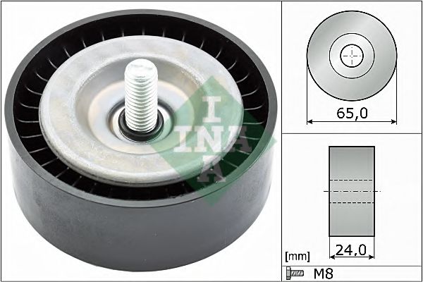 INA Deflection/Guide Pulley, V-ribbed b 11394934 - INA