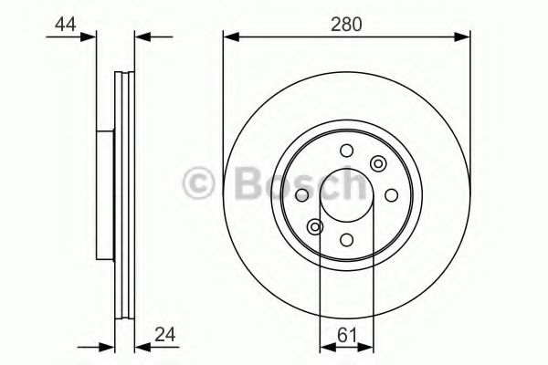 BOSCH Brake Disc 10937704 - BOSCH