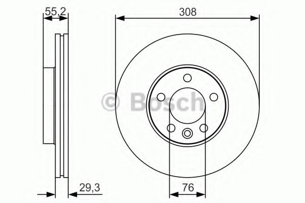 BOSCH Brake Disc 10937721 - BOSCH